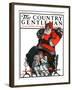 "Santa Overhears," Country Gentleman Cover, December 22, 1923-F. Lowenheim-Framed Giclee Print