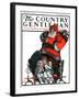 "Santa Overhears," Country Gentleman Cover, December 22, 1923-F. Lowenheim-Framed Giclee Print