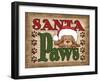 Santa Paws-Todd Williams-Framed Art Print