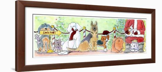 Santa Paws-Jennifer Zsolt-Framed Giclee Print