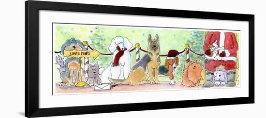 Santa Paws-Jennifer Zsolt-Framed Giclee Print