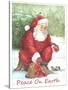 Santa Peace-Melinda Hipsher-Stretched Canvas