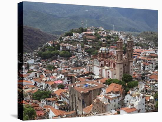 Santa Prisca Church, Plaza Borda, Taxco, Guerrero State, Mexico, North America-Wendy Connett-Stretched Canvas