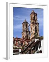 Santa Prisca Church, Taxco, Colonial Town Well Known For Its Silver Markets, Guerrero State, Mexico-Wendy Connett-Framed Photographic Print