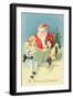 Santa Reads the Children Stories-null-Framed Giclee Print
