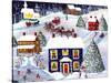 Santa Reindeer Christmas Eve Cheryl Bartley-Cheryl Bartley-Stretched Canvas