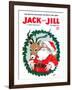 Santa & Reindeer - Jack and Jill, December 1956-Ann Eshner-Framed Giclee Print