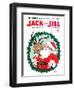 Santa & Reindeer - Jack and Jill, December 1956-Ann Eshner-Framed Giclee Print