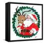 Santa & Reindeer - Jack and Jill, December 1956-Ann Eshner-Framed Stretched Canvas