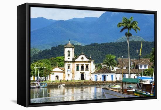 Santa Rita Church, Paraty, Rio De Janeiro State, Brazil, South America-Gabrielle and Michel Therin-Weise-Framed Stretched Canvas