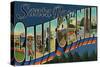 Santa Rosa, California - Large Letter Scenes-Lantern Press-Stretched Canvas