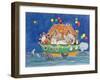 Santa's Ark-Linda Benton-Framed Giclee Print