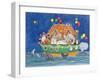 Santa's Ark-Linda Benton-Framed Giclee Print