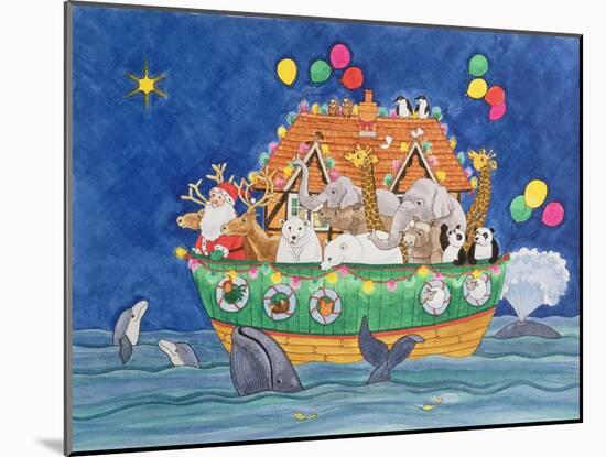 Santa's Ark-Linda Benton-Mounted Giclee Print