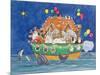 Santa's Ark-Linda Benton-Mounted Giclee Print