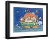 Santa's Ark-Linda Benton-Framed Premium Giclee Print