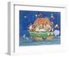 Santa's Ark-Linda Benton-Framed Giclee Print