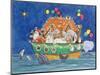 Santa's Ark-Linda Benton-Mounted Giclee Print