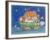 Santa's Ark-Linda Benton-Framed Premium Giclee Print