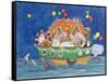 Santa's Ark-Linda Benton-Framed Stretched Canvas