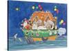 Santa's Ark-Linda Benton-Stretched Canvas