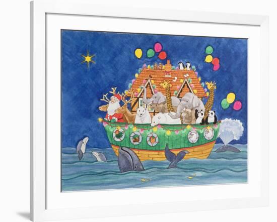 Santa's Ark-Linda Benton-Framed Giclee Print