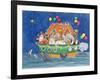 Santa's Ark-Linda Benton-Framed Giclee Print