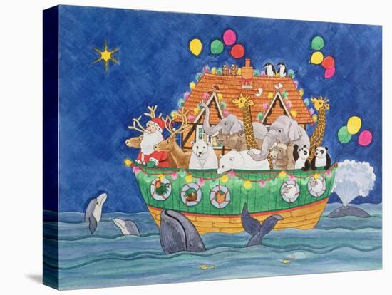 Santa's Ark-Linda Benton-Stretched Canvas