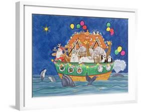 Santa's Ark-Linda Benton-Framed Giclee Print