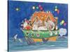 Santa's Ark-Linda Benton-Stretched Canvas