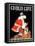 Santa's Bag - Child Life, December 1929-Tom Meade-Framed Stretched Canvas