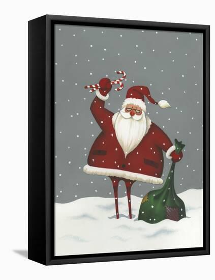 Santa's Bag of Toys-Margaret Wilson-Framed Stretched Canvas