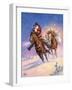 Santa's Big Ride-Jack Sorenson-Framed Art Print