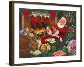 Santa’s Break-Ben Otero-Framed Giclee Print