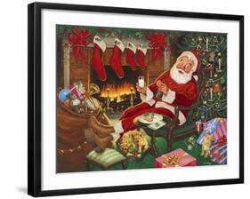 Santa’s Break-Ben Otero-Framed Giclee Print