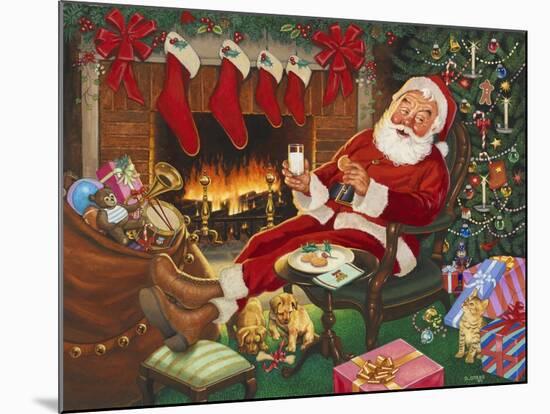 Santa’s Break-Ben Otero-Mounted Giclee Print