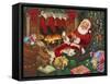 Santa’s Break-Ben Otero-Framed Stretched Canvas