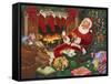 Santa’s Break-Ben Otero-Framed Stretched Canvas