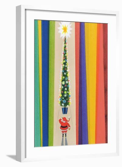 Santa's Christmas Tree-Stanley Cooke-Framed Giclee Print