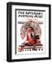 "Santa's Expenses" Saturday Evening Post Cover, December 4,1920-Norman Rockwell-Framed Giclee Print