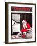 Santa's Gift-Charles Bracker-Framed Giclee Print