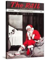 Santa's Gift-Charles Bracker-Stretched Canvas