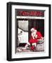 Santa's Gift-Charles Bracker-Framed Premium Giclee Print