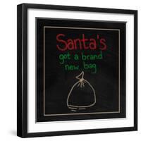 Santa's Got a Brand New Bag-Kali Wilson-Framed Art Print