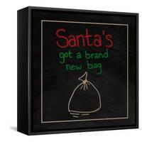 Santa's Got a Brand New Bag-Kali Wilson-Framed Stretched Canvas