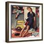 "Santa's Helper", December 27,1947-Norman Rockwell-Framed Premium Giclee Print