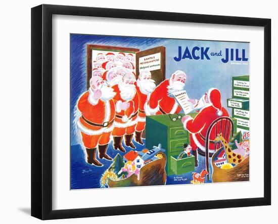 Santa's Helpers - Jack and Jill, December 1942-Mildred Boyle-Framed Giclee Print