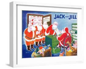 Santa's Helpers - Jack and Jill, December 1942-Mildred Boyle-Framed Giclee Print