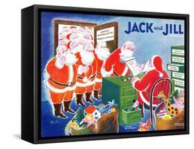 Santa's Helpers - Jack and Jill, December 1942-Mildred Boyle-Framed Stretched Canvas