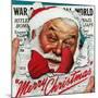 "Santa's in the News", December 26,1942-Norman Rockwell-Mounted Giclee Print